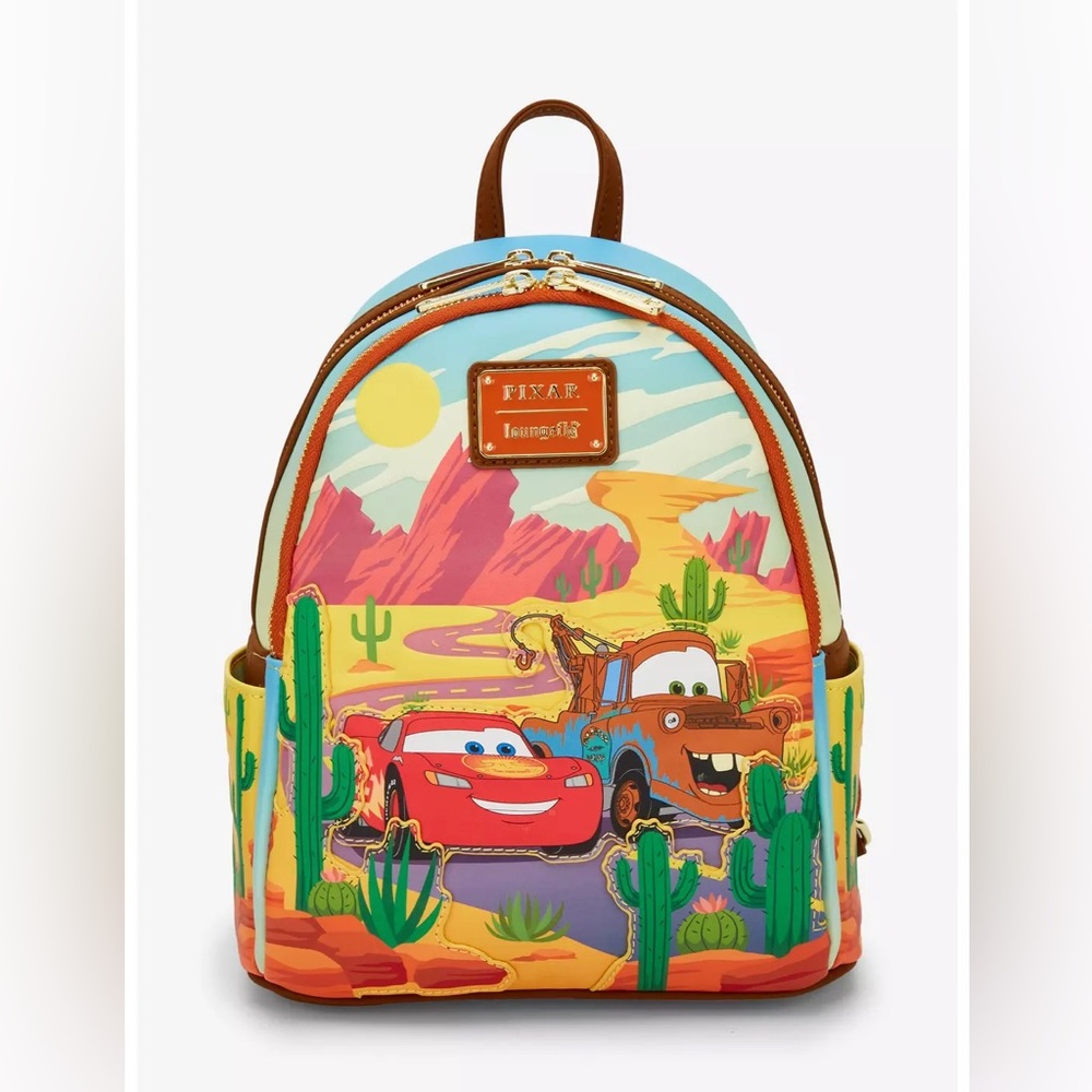 Loungefly Pixar Cars Desert Scene Backpack NWT